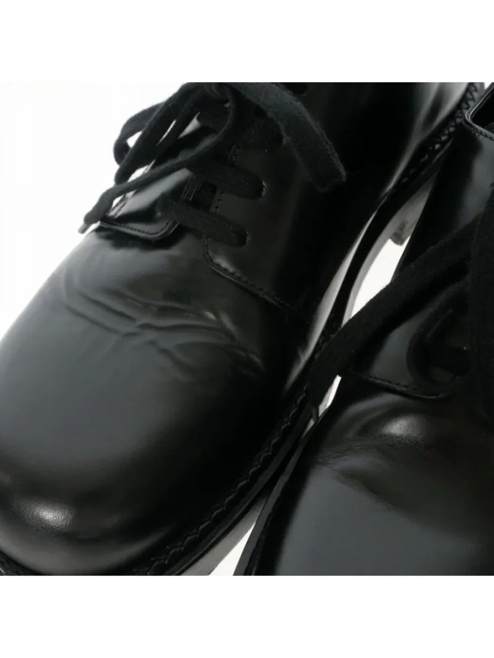 Bottega Veneta Leather Derby Shoes Black